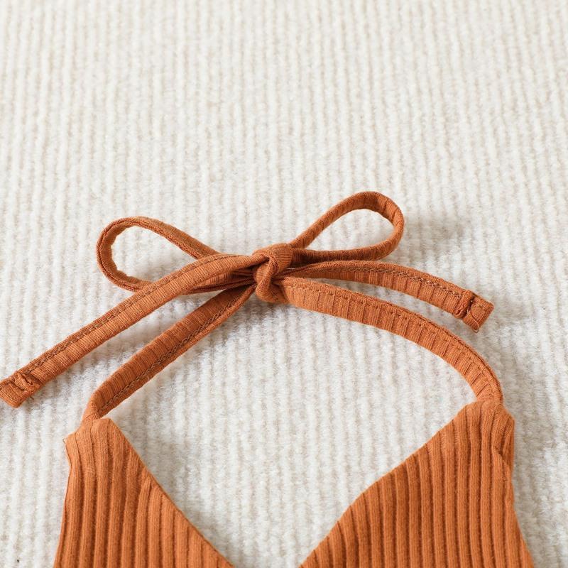 Infant Toddler Baby Girl Outfits with Crop Tops and Bell Bottom Pants