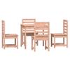 5 Piece Garden Dining Set Solid Douglas Fir Wood