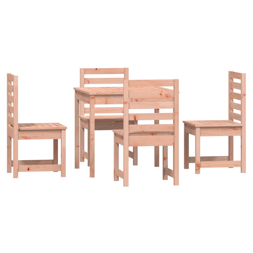 5 Piece Garden Dining Set Solid Douglas Fir Wood