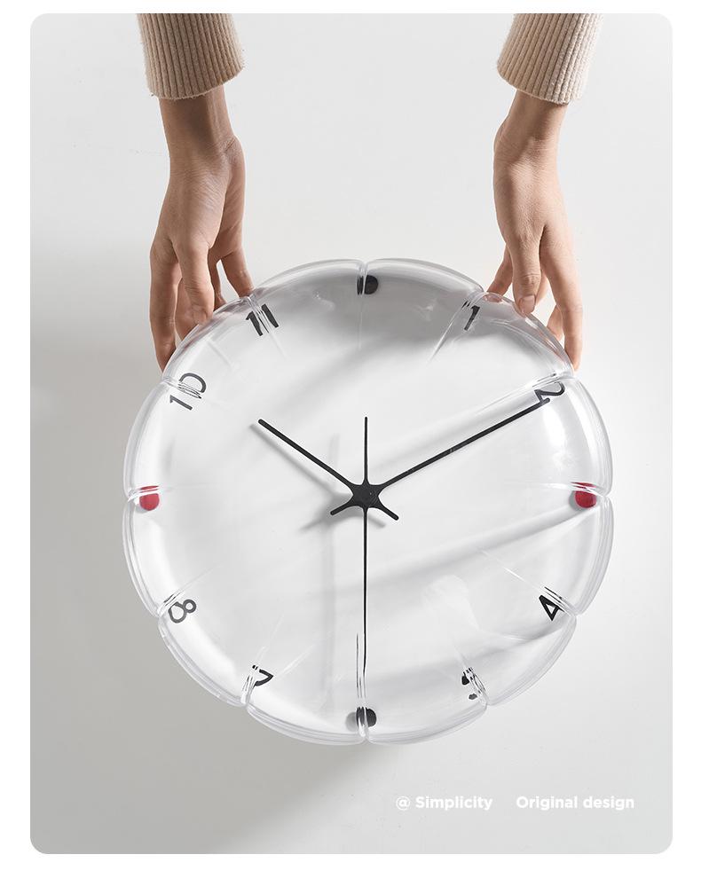 Wozoom Bubble Ballon 3D Wanduhr - Bohrfreie Moderne Wohnzimmerdekoration