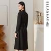 ELLASSAY Simple Elegant Single-Breasted Long Sleeve Dress