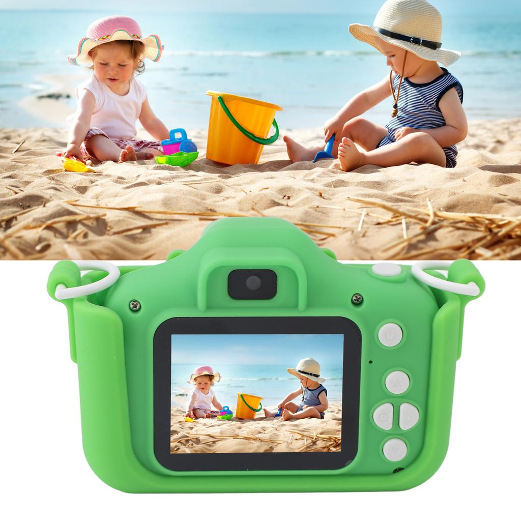 Kids Camera Cute Cartoon Dinosaur Design Multifunction 2.0 Inch Display 400mAh Selfie Digital Camera for Kids Girls and Boys