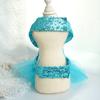 Pet Dress Sequins Big Splicing Breathable Bowknot Mesh Chihuahua Yorkshire V Neck Dog Princess Dress Summer Pet Clothes Dog