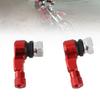 2 Stück 11,300 cm   Motorrad Aluminiumräder Reifenventilschäfte   90 Grad Rot