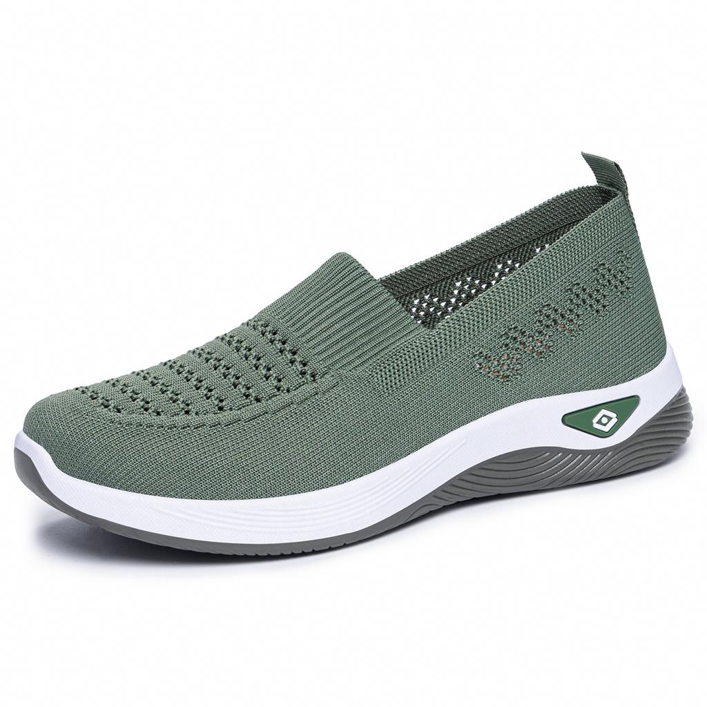 Women's Woven Breathable Shoes Arch Support Diabetes Foam Shoes Walking Anti-Slip Sports Shoes Indoor Outdoor Casual Athletic Work Sneakers for Women