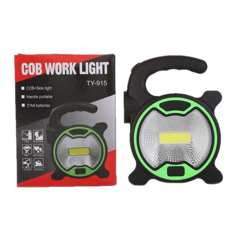 Camping Cob Handheld Floodlight With Led Work Light For Outdoors And Emergency Use
