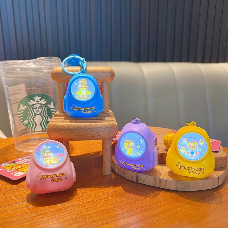 Brelok do kluczy z kaczką, lampka nocna, szkolna torba, brelok do kluczy, plecak, brelok do samochodu, prezent dla dzieci