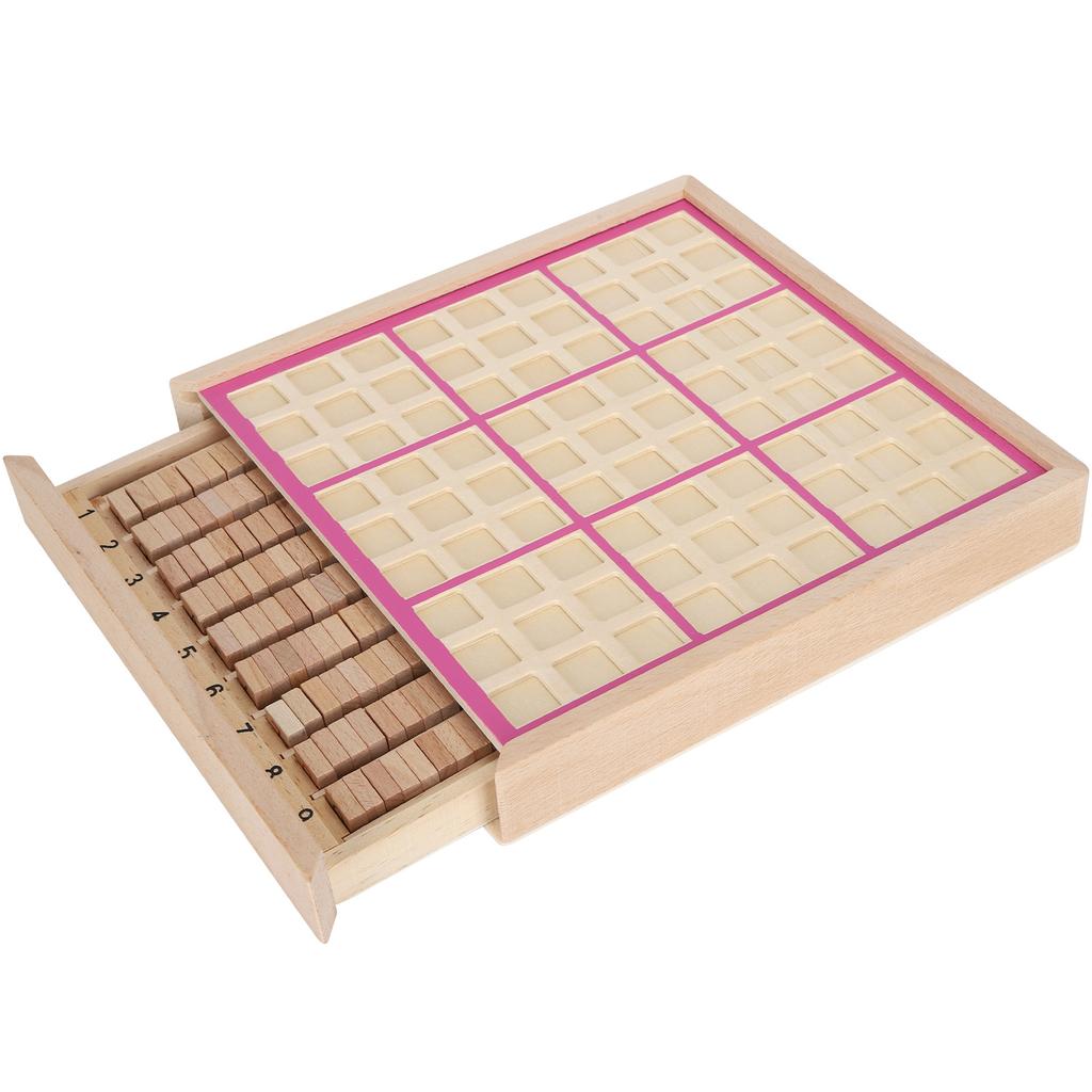 Wooden Chess Game with Consecutive Numbers for Children Logical Training Educational Gaming