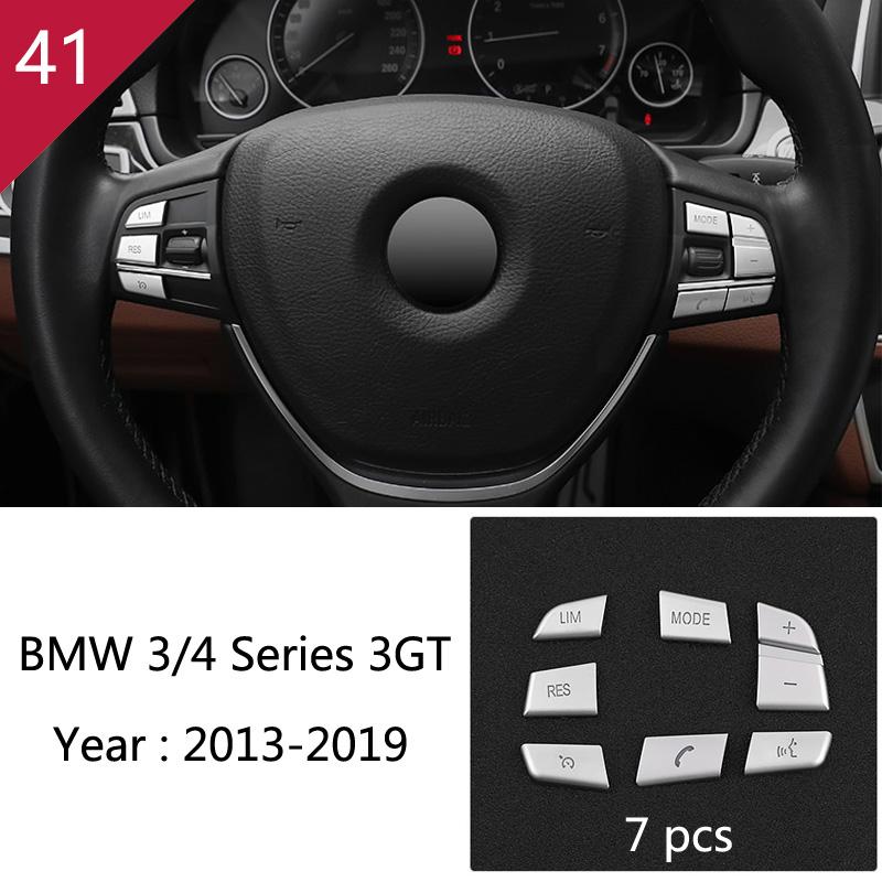 For BMW 3 4 Series 3GT F30 F32 F34 Car Styling Interior Gearshift AC CD Button Panel Door Armrest Decoration Cover Trim Sticker MQHWD1