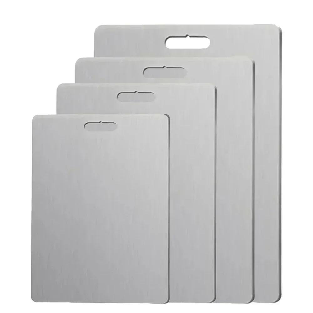 Stainless Steel Cutting Board for Kitchen Chopping Board for Meat and Vegetables Easy to Clean and Space Saving Design