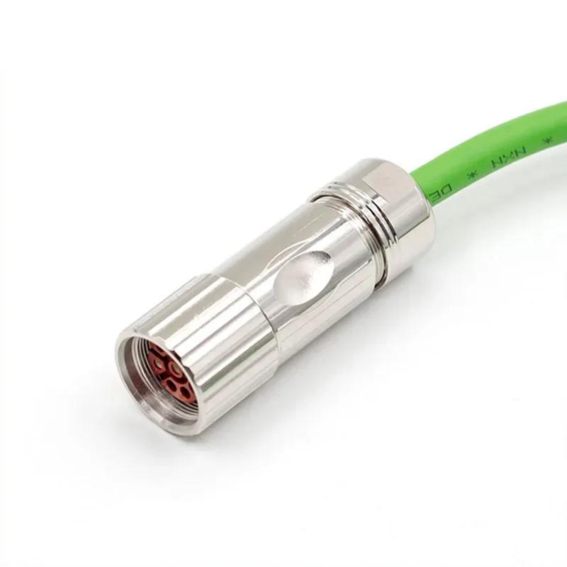 M923 Industrial Stainless M23 Encoder 6Pin 8Pin Aviation Connector Male Female Plug Socket Servo Motor Power Signal Adapter