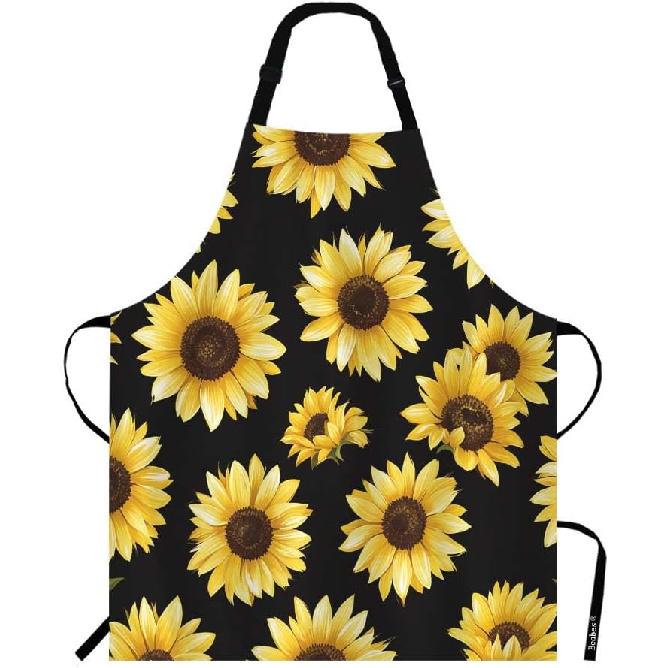 MaJiang Tiles Chef Apron 27 X 31 Inch Bamboos Dots Characters from 1 To 9 and Honors Mahjong Non-Pilling Bib Apron for BBQ Grilling Gardening with
