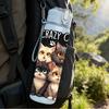 1PC Crazy Cat Lady Multi Cat Print 750ml Color Plastic Sports Water Bottle Leakproof Flip Straw Lid Suitable for Sports Office Home Use