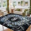 Juventus FC Design Crystal Velvet Rug Soft Decorative Mat for Bedroom Entrance