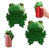 Food Grade Silicone Sleeve Cute Frog Soda Can Cover, 3D Print PLA Beverage Lid Flexible Grip Protector, Dustproof Drink Sleeves for Outdoor Activities