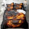 Skull Series 3D Digital Printing Three-Piece Bedding Kit Bed Sheet Quilt Cover