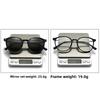 Myopia Prescription Oval Frame Glasses -0.5 to -600  Magnetic Sunglasses Clip Blue Light Blocking Shortsighted