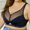 Anti-sagging and Supportive Plus-size Women's Bra Adjustable Thin Style for Chubby Girls