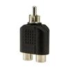 Plug Converter Audio Converter Audio Adapter Audio Cable Y Adapter Connectors Plugs RCA to 2 RCA