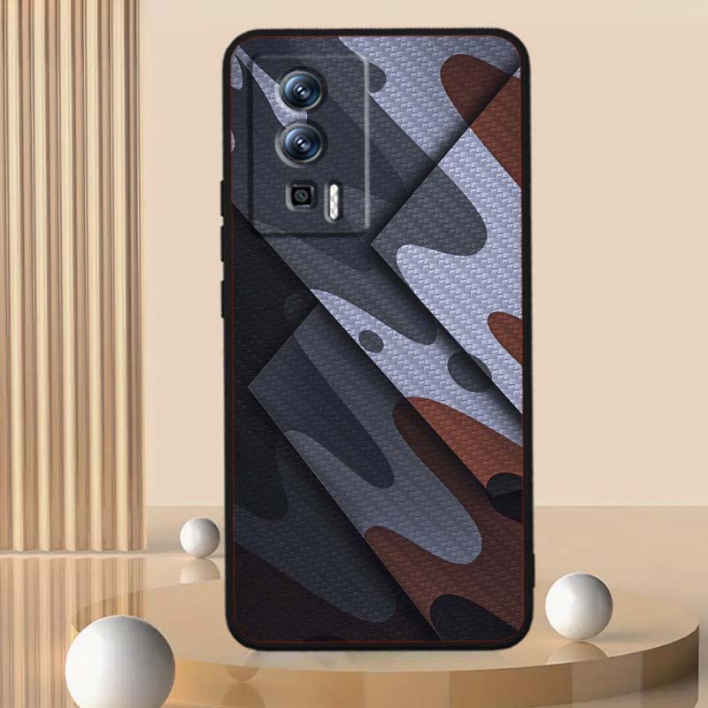 Creative camouflage pattern Phone Case For Xiaomi Redmi 12 13C 12C 13 10C 9T A2 9A 9C 7A Note 10S 8T 10 9 8 Pro 4G 5G Black