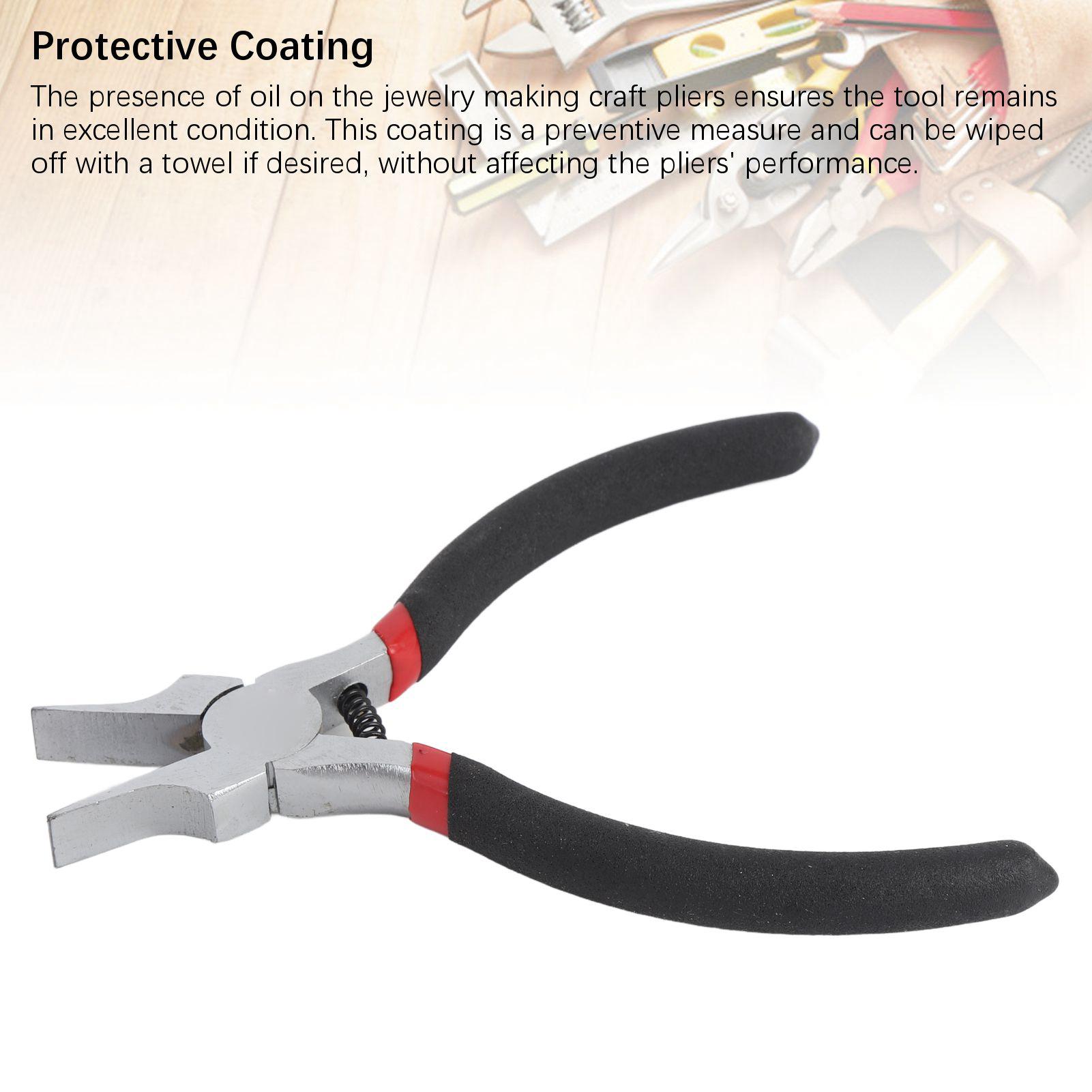 

Wide Flat Nose Pliers 5 Inch Multifunctional Ni Iron Alloy Thin Flat Needle Nose Pliers for Jewelry Making
