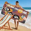Morat 2D Flat Print Beach Towel, Large Soft Quick Dry Towel for Beach Camping SwimmingSSTJ0917111