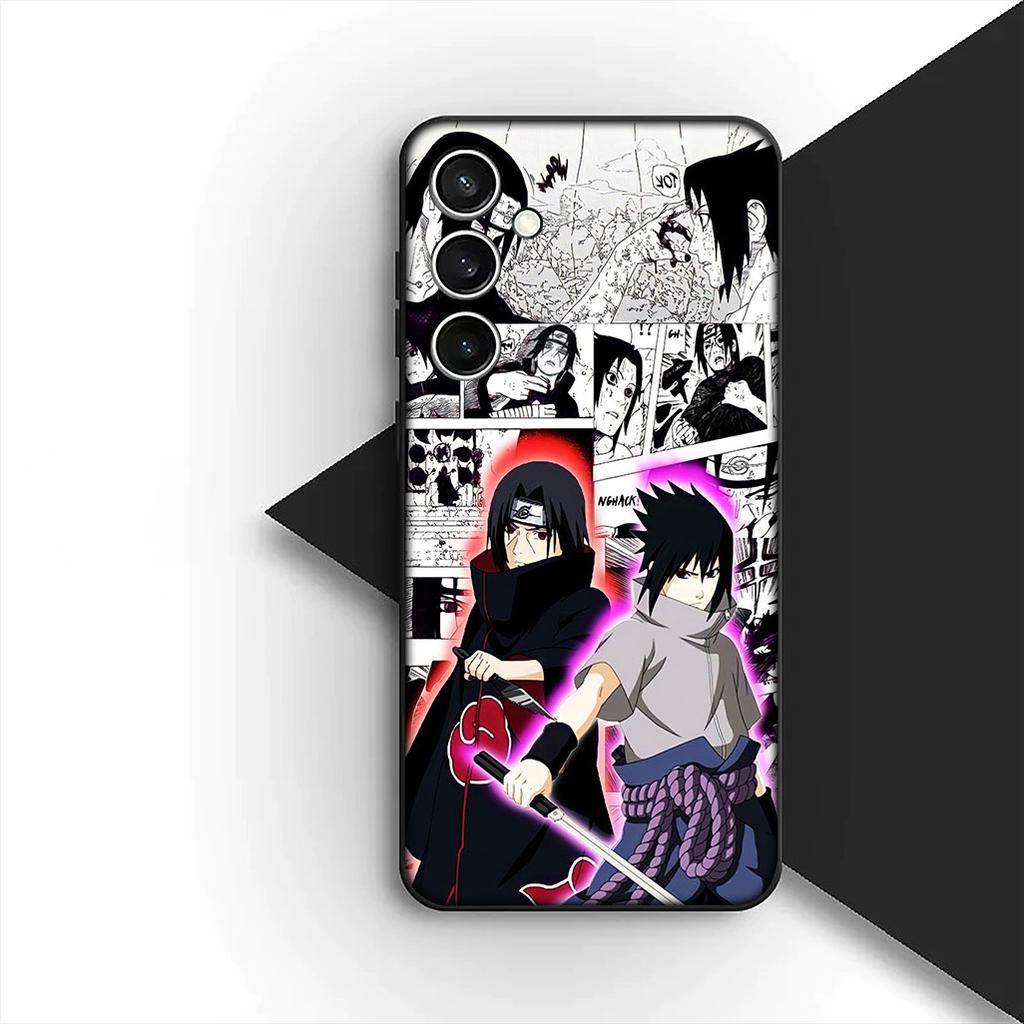For Samsung Galaxy S20 S22 S21 FE Ultra Plus A07 A17 A15 A16 A25 A57 A37 Phone Cover Soft Case Narutos Itachi Uchiha Sasuke