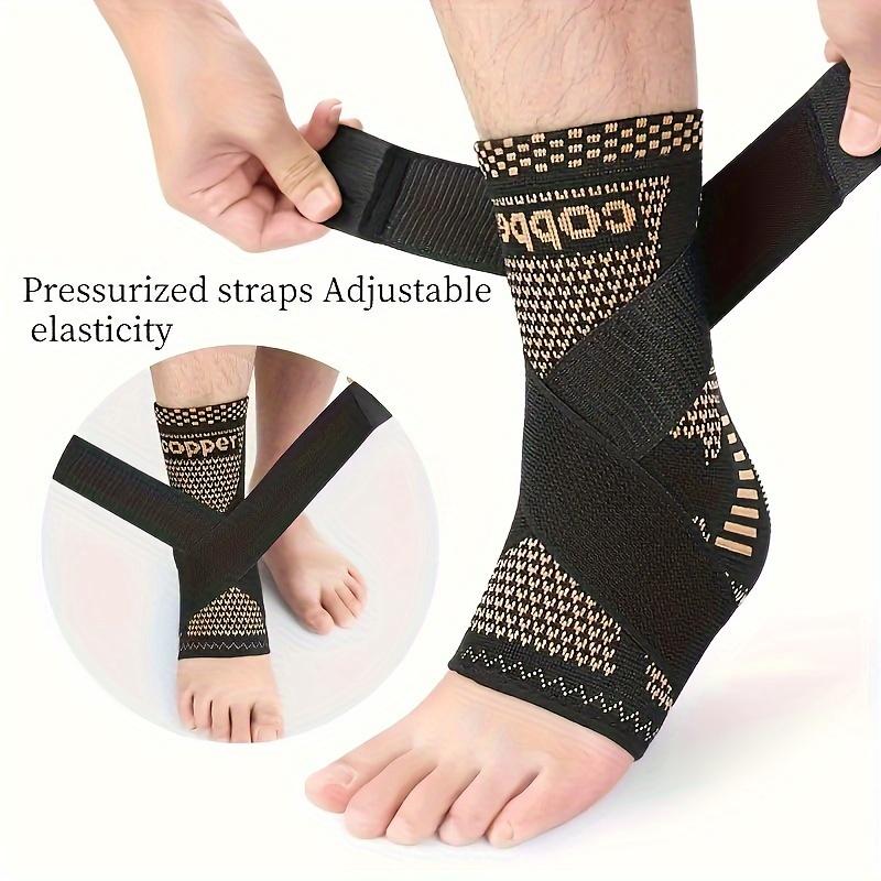 2 Pieces Ankle Brace Adjustable Compression Ankle Splint Ankle Protection Sports Bandage Ankle Protection Outdoor Running Cycling Protective Gear