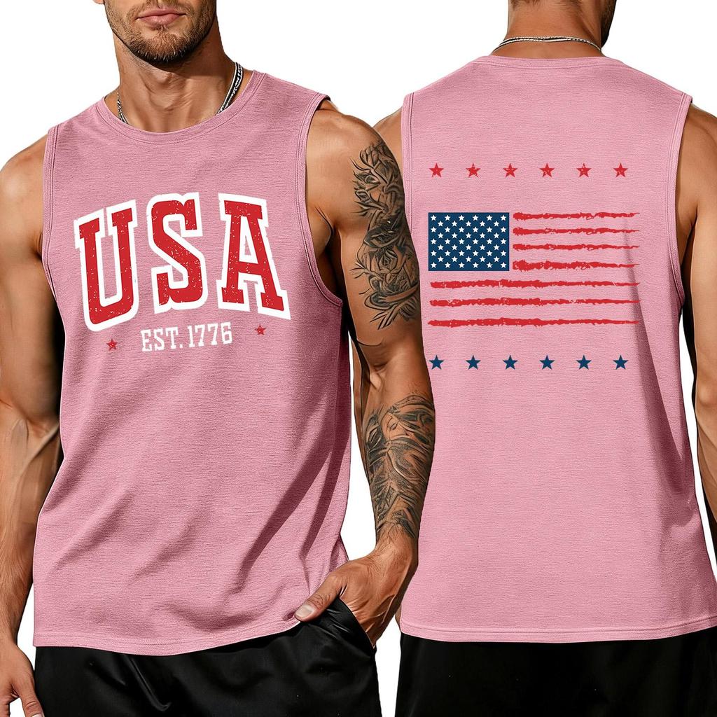 Herren Hemden 4. Juli USA Muskel Tanktops Patriotische Tanktops