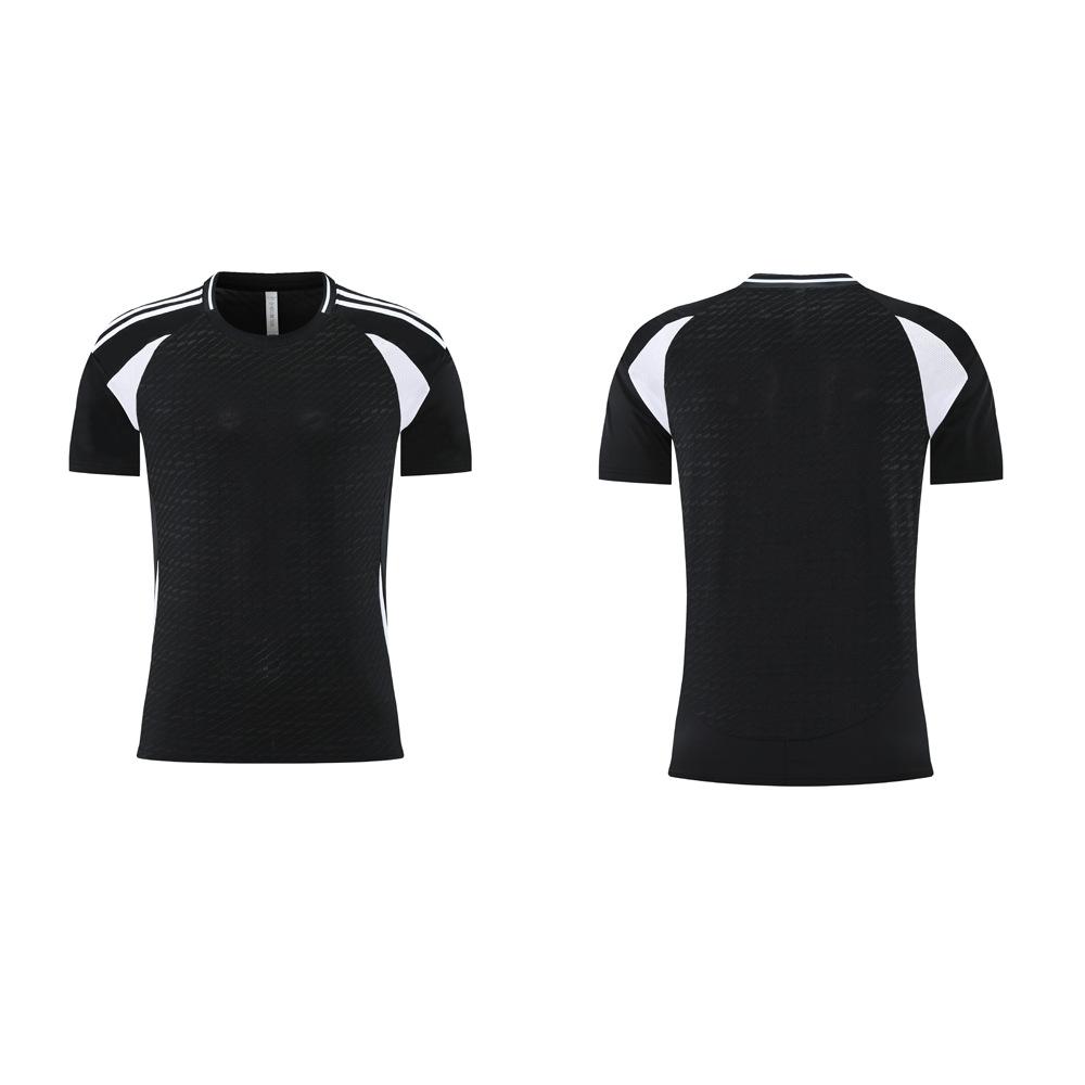 New Football Jersey, Men's Game Training Jersey Set, Children's and Adults' Sports Quick-drying Single-piece Short-sleeved Jersey Customization