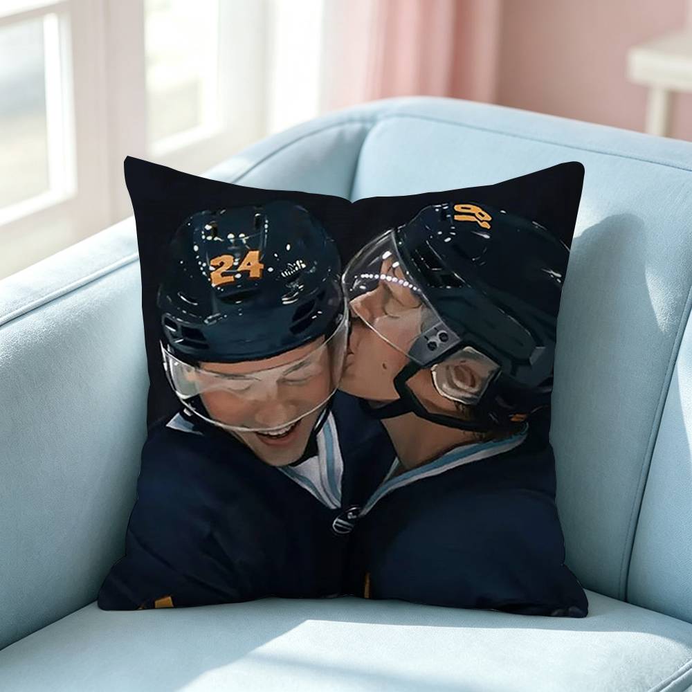 Heated Rivalry Shane Hollander IIlya Rozanovs Square DoubleSided printed Pillow Case Bedroom Bedside Pillow Sofa Cushion Cover