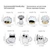 Gojo Satoru and Cat Enamel Pins Custom Anime Brooches Lapel Badges Cartoon Funny Cos Animal Jewelry Gift for Kids Friends