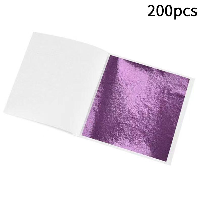 

200Pcs High Quality Gold Foil Paper Diy Decoration Craft Gold Foil Nail Art Bridal Makeup Drip Glue Diy Decor Craft Gold Foil (As shown-15739)-
