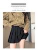 Autumn Winter Woolen Pleated A-line Skirt: High Waist, Plus Size, Petite & Short Length Options