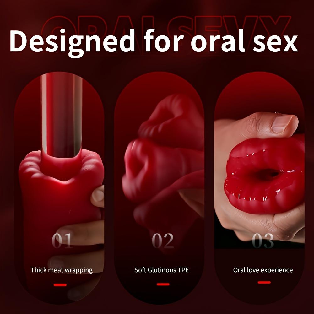 Automatic Male Masturbator Cup for Men Tongue Licking Vibrator Penis Trainer Exerciser Vagina Vacuum Pump Sex Toys For Adult Men