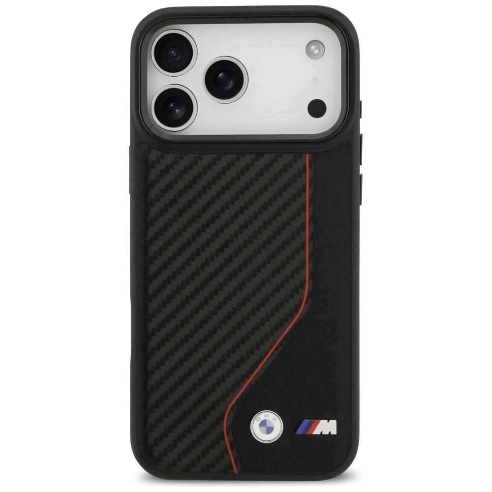 BMW M Carbon Line & Logo MagSafe Hülle für iPhone 17 Pro Max Rot