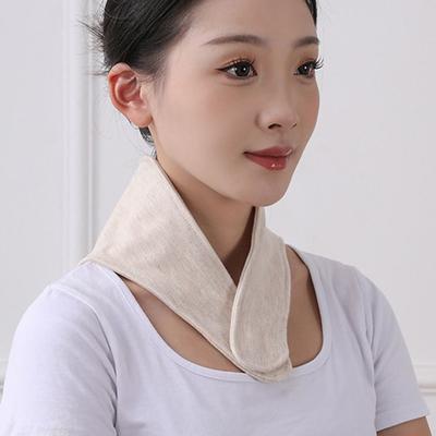 Pure Cotton Collar Scarf Comfortable Multifunctional Neck Protection Keep Warm Solid Color Cold Protection