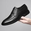 Fashion 2025 for Men Stylish Business Shoes Men's Genuine Leather Casual Oxford Shoes All-match Men's Coiffeur Shoe Lace-Up Male Shoes