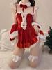 Christmas Sexy Lingerie Hot Dress Cosplay Santa Costumes Red White Short Skirt Fun Clothing Elegant Role Playing Outfit Garment