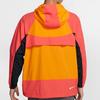 Nike Sportswear Retro Colorblock Loose Fit Half-Zip Hooded Woven Jacket Men Outerwear Orange BV5386-873
