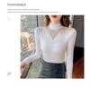 2024 Autumn/Winter Slim-Fit Knitted Pullover - Openwork Design Long Sleeve Base Layer Sweater