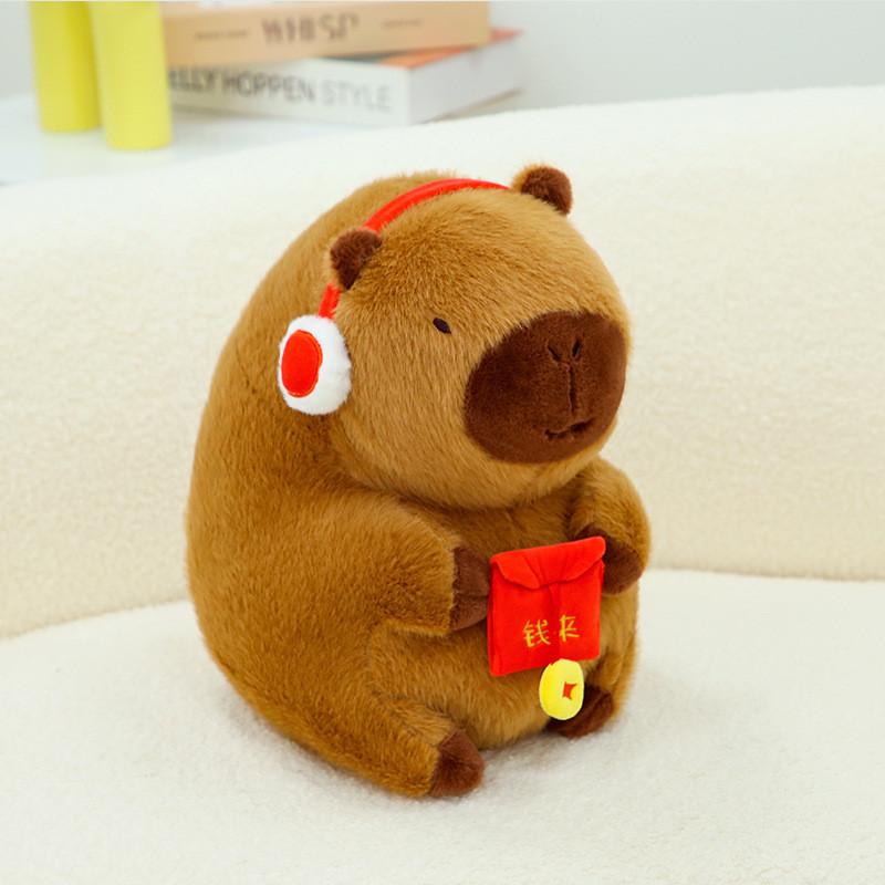 Adorable New Fun Capybara Plush Doll For New Year Red Envelope Gift Soft Toy