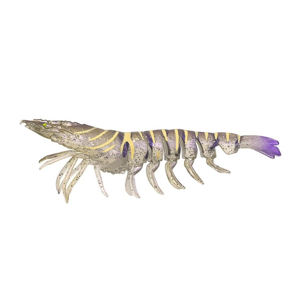 Unrigged Soft Fishing Lure Hookless Multi-Joint Fishing Lure Prawn Fishing Bait Freshwater Fishing G-9.5cm/4.8g