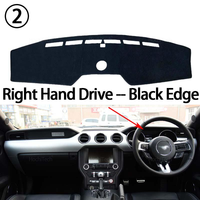 

For Ford Mustang S550 2015 2016 2017 2018 2019 2020 2021 2022 Dashboard Cover Dash Mat Board Pad Carpet Dashmat Anti-UV Mats