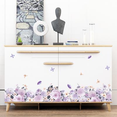 HM71017 Peony Blossom Grille Cabinet Corridor Corridor Corridor Decorative Wall Sticker