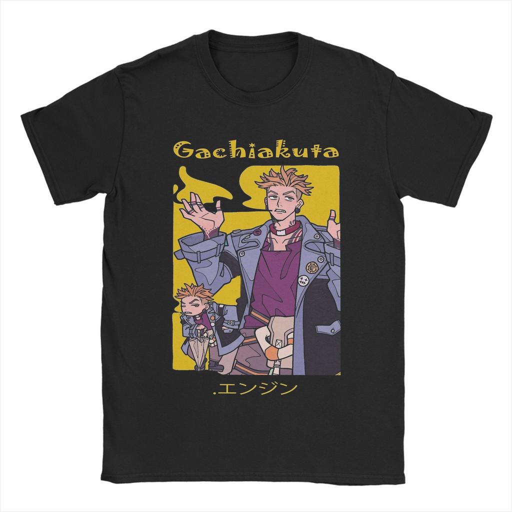 Enjin Gachiakuta Anime Men's T Shirt  Novelty Tees Short Sleeve O Neck T-Shirts 100% Cotton Summer Clothes