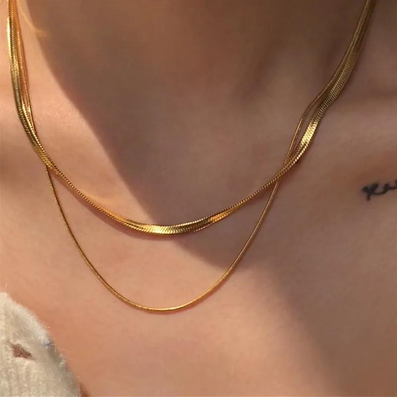 Šperky Charm z nerezové oceli s dvojitou vrstvou s přívěskem broskvové srdce pro ženy Roztomilý cool řetízek klíční kosti Estetické šperky Y2k