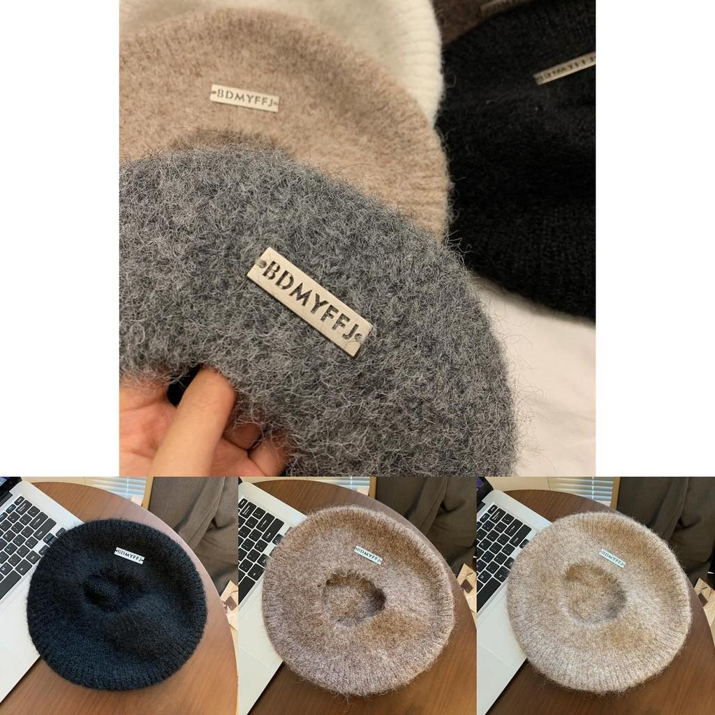 Stylish Wool Beret For Women Winter Warmth Elegant Design Large Head Fit