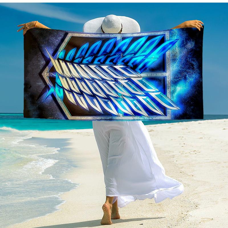 Wings Of Liberty Beach Towel, Super Soft Microfiber, Gift for Her/Him, Birthday, for Pool, Beach, Travel, Home Decor Fan gifts