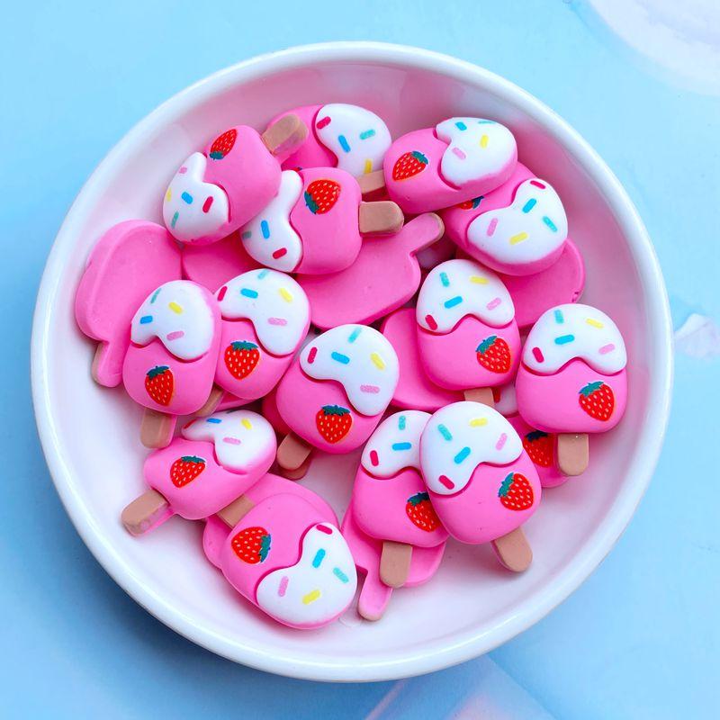 20Pcs New Cute Resin Mini Cartoon Ice Cream Series Flat Back Scrapbooking DIY Jewelry Craft Decoration Accessories